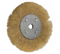 Helilyco Roue en fil de cuivre souple de 200 mm pour polissage du métal | Structure en fil serti, répartition uniforme, empêche le noircissement, taille 125 mm, résistant à l'usure et stable