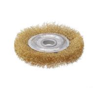 Helilyco Roue en fil de cuivre souple de 200 mm pour polissage du métal | Structure en fil serti, répartition uniforme, empêche le noircissement, taille 125 mm, résistant à l'usure et stable