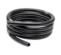 Helilyco Rouleau de 100 m de conduit ondulé en polyéthylène flexible pour câble noir pour câblage industriel marin AD10 AD11 AD13 (AD10)