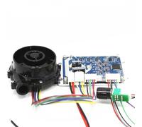 Helilyco Souffleur centrifuge sans balais WS7040 DC avec pilote, pompe à air haute pression 12 V/24 V, purification de l'air, refroidissement, hydroponie et ventilation industrielle