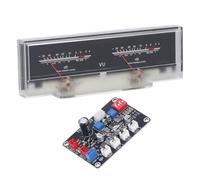 Helilyco VU mètre avec kit de carte pilote, indicateur de niveau audio rétroéclairé réglable, sensibilité 500 uA, studio d'enregistrement et audio de voiture