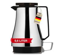 Helios Champion Bouteille Isotherme en Acier Inoxydable Poli et Plastique Marron foncé 0,6 l