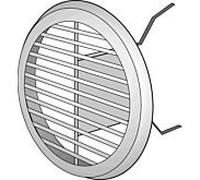 Helios grille de ventilation LGR 100 60335 en métal, DN 100, blanc