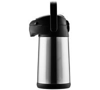 Helios Pipe Pichet Isotherme à Pompe en Acier Inoxydable 2,5 l