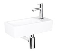 Helios Porzellan Ensemble de lave-mains blanc 36x18x8 cm