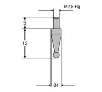 Helios-Preisser Helios-Preisser Insert de foire M2,5mm boule 3,5 mm Quantité:1