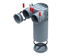 Helios-Preisser Helios Ventilateurs Pièce de raccordement FRS-DWK 2-75/125 125 mm Quantité:1