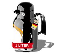 Helios Thermo Bird Plastique Isotherme, 1.0 Litre, Plastique, Black/Penguin, 30 x 30 x 25.5 cm