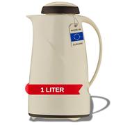 Helios Wave S+ Théière Isotherme en Plastique Vanille avec Couvercle Rotatif Passe au Lave-Vaisselle 1,0 l