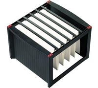 Helit Boîte pour dossiers suspendus H6110092 noir, rouge 1 pc(s)