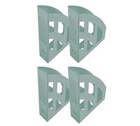 HELIT BÜROPROD. helit H2661032 - Porte-revues the green bridge, DIN A4-C4, 4 pièces, turquoise, porte-documents en plastique recy ertifié Ange Bleu
