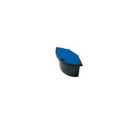 Helit Corbeille à papier en plastique classique H6105825 – 18 L (PE) – Rouge