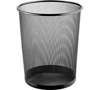 [H2518595] helit Corbeille à papier Mesh en Fil Métal 15 litres h 265 mm Noir
