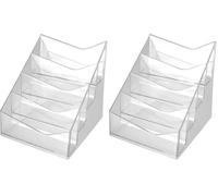 Helit H2350802 The Helpdesk Support pour cartes de visite 4 compartiments (Lot de 2)