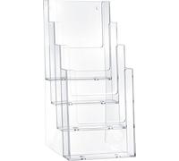 Helit H2352002 - Porte-brochures de table "le helpdesk" format 4 x C6, transparent
