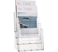 Helit Porte-brochures H2352202 transparent DIN A5 vertical 4 compartiments 165 x 257 x 175 mm 1 pc(s)