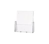 helit H2352302 - Porte-brochures de table „the helpdesk“ DIN A4 | Présentoir transparent pour documents et fiches d'information