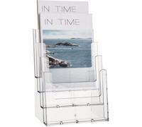 Helit H2352402 H2352402 Présentoir de prospectus transparent DIN A4 vertical Nombre de compartiments 4 1 pc(s) (l x H x P) 240 x 340 x 192 mm