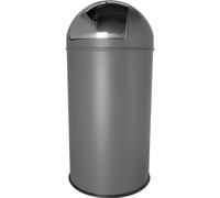 Poubelle professionnelle inox à clapet 30 litres - Gris