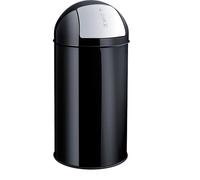 helit h2401795 Poubelle en métal noir 30 L