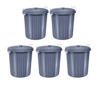 helit H2405783-5 - Poubelle „the big boy“ grise, lot de 5