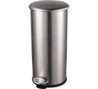 helit H2406500 helit poubelle à pédale "the zinc", 12 litres, argent