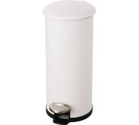 helit H2406605 helit poubelle à pédale "the zinc", 20 litres, blanc
