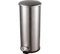 helit H2406700 helit poubelle à pédale "the zinc", 30 litres, argent
