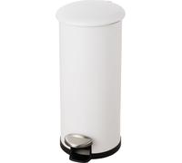 helit H2406705 helit poubelle à pédale "the zinc", 30 litres, blanc