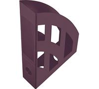 Helit H2661025 - Porte-revues « The Green Bridge », DIN A4 / C4, en plastique recy ertifié Blauer Engel, bordeaux, 1 pièce
