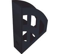 Helit H2661095 - Porte-revues « The Green Bridge », DIN A4 / C4, en plastique recy ertifié Blauer Engel, anthracite/noir, 1 pièce
