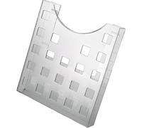 helit H6102502 Porte documents A4 (Transparent) (Import Allemagne) | Format portrait avec perforations décoratives pour flyers, brochures et documents