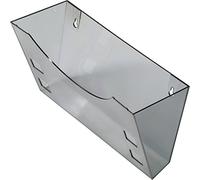 helit H6103008 - Support mural „the grid“ gris transparent | Porte-brochures à fixation murale pour supports d'information et flyers