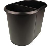 Poubelle double pour tri déchets papiers 29 litres sans couvercle