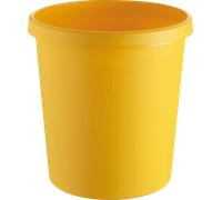 HELIT H61058-18 - Corbeille à papier 18 litres, jaune