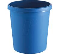 HELIT H61058-34 - Corbeille à papier 18 litres, bleue