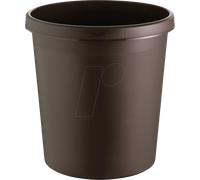HELIT H61058-75 - Corbeille à papier 18 litres, marron