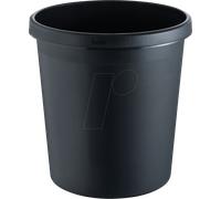 HELIT H61058-95 - Corbeille à papier 18 litres, noire