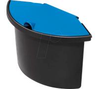 HELIT H61060-93 - Insert à déchets noir avec couvercle pour corbeille à papier, 2