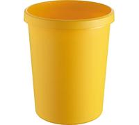 helit H6106218 - Corbeille à papier „the german“ 45 L jaune | En plastique avec une poignée sur tout le pourtour pour un transport confortable