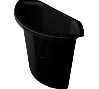 Helit Poubelle H6106995 insert à suspendre 6 l noir