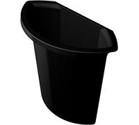 helit H6106995 - Sac poubelle „the collector“ 6 L noir | À accrocher dans les corbeilles à papier pour un tri des déchets pratique