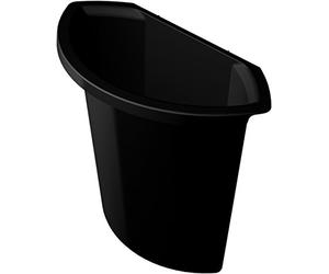 helit H6106995 - Sac poubelle „the collector“ 6 L noir | À accrocher dans les corbeilles à papier pour un tri des déchets pratique