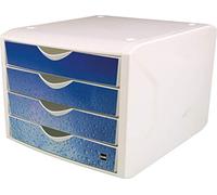 Helit Module de classement The Chameleon décor Cold Water blanc/bleu