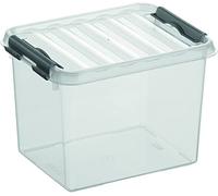 helit H6162502 - Boîte de rangement "the q-line" 3L, transparent | Boîte de rangement avec couvercle pour un rangement clair