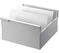 helit H6201082 - Boîte à fiches „the admin“ DIN A4 paysage gris | Bac à fiches avec 2 supports pivotants pour un rangement clair des fiches