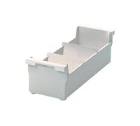helit H6202382 - Boîte à fiches „the admin“ DIN A7 paysage gris | Bac à fiches avec 2 supports pivotants pour un rangement clair des fiches