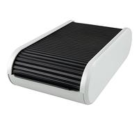 helit H6218098 - Boîte à Cartes de Visite „The Personal“ Noir/Gris | Pour environ 300 cartes de visite, pour un rangement clair