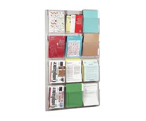 helit H6259702 Support mural, 12 compartiments, A4