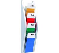 Porte-brochures mural 'the arc', 1/3 A4, argent